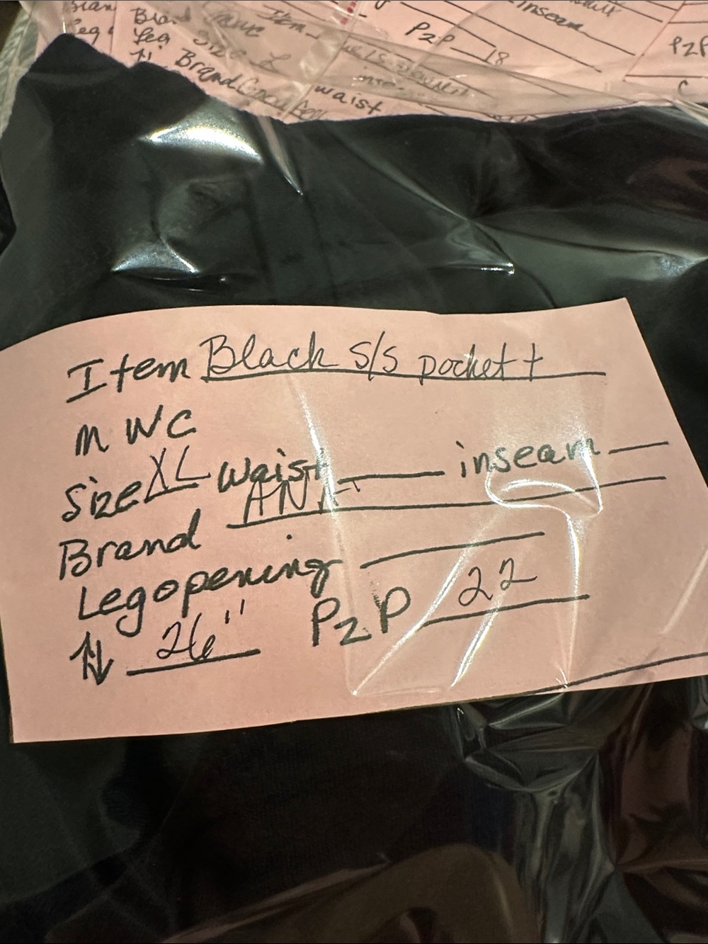 a.n.a Black Short-Sleeve Crew Pocket Tee - Picture 7 of 7